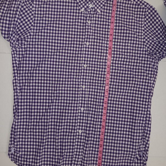 J.CREW COTTON BLEND GINGHAM PLAID PRINT LONG SLEEVE BUTTON DOWN SHIRT - Picture 4 of 11